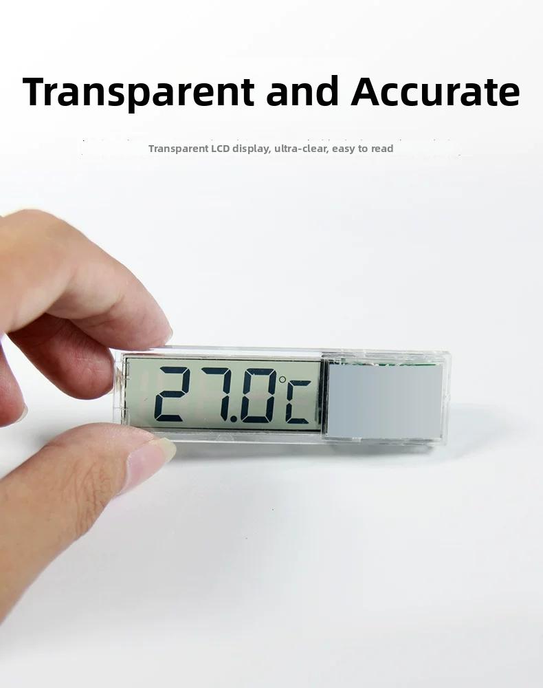 1pcs Aquarium Thermometer Electronic LCD Digital Fish Tank Temperature Measurement Fish Tank Temp Meter Aquarium Accessories