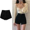 Women's High Rise Denim Shorts Skinny Fit Bodycon Shorts Solid Stretchy Summer Hot Pants