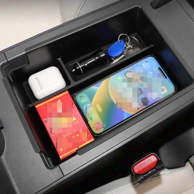 Car Armrest Storage Box For Nissan For N6 Organizer Central Console Storage Box Container Tray Interior Accessories Black