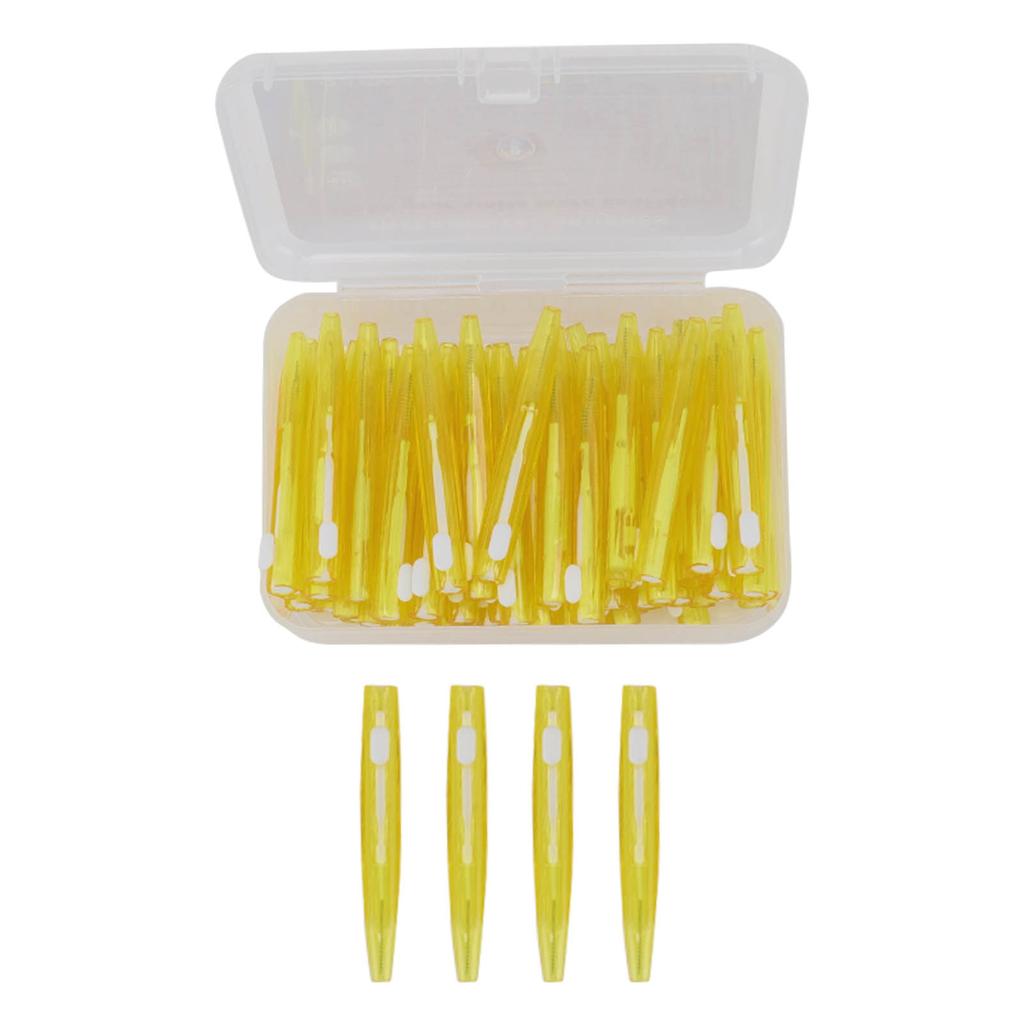 60 Pièces Brosse Interdentaire Pratique Mince Nettoyeur d'Appareil Dentaire avec Manche en PP pour Adultes Enfants
