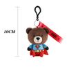 Genuine Justice League Batman Wonder Women Plush Co-branded Teddy Bear Doll Toy Cute Anime Movie Peluche Doll Birthday Gift