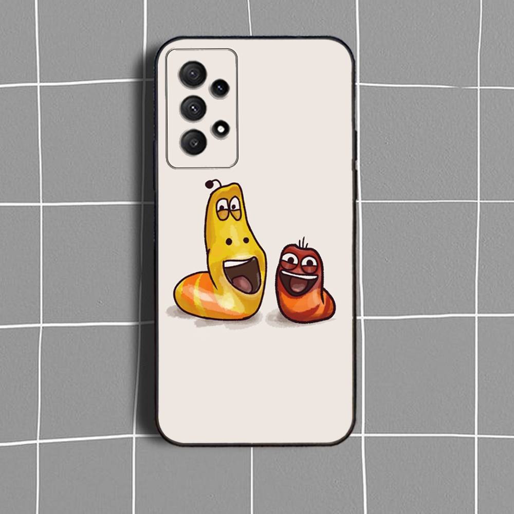 

C-Cartoon L-Larvas-ES Phone Case For Samsung Galaxy A73,31,32,72,41,53,52,71,22,5G,Note,J7,8,9 Soft Black Cover SamsungA22 4G