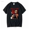 Manilla Road Band T-shirt Nera in Cotone Pesante manica lunga o corta vintage Lavata Leggermente Versatile Comoda moda