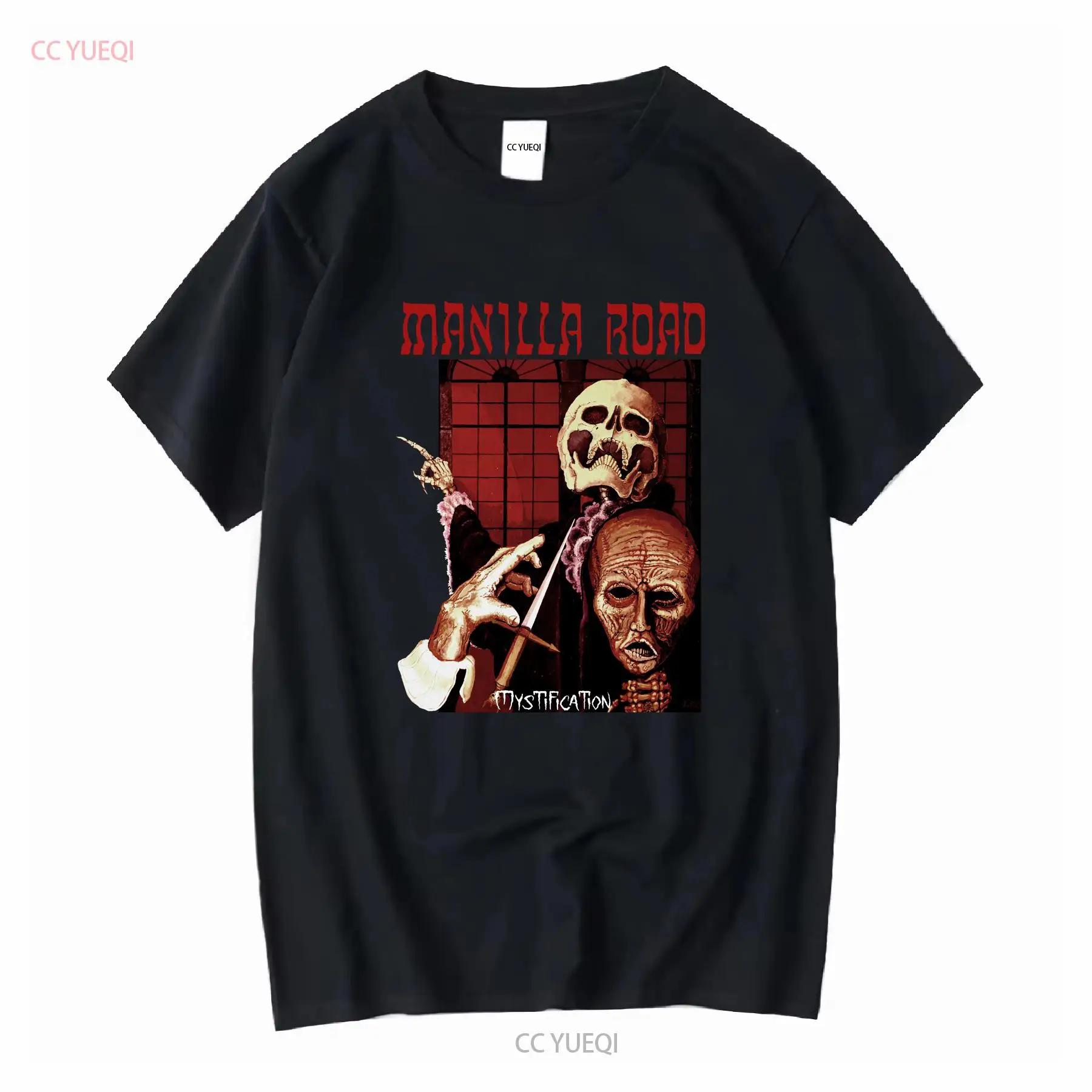 Manilla Road Band Heavy Cotton Black T Shirt long or short sleeves vintage Washed Slightly Versatile Comfortable fashion S разноцветный