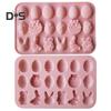 Easter Chocolate Mold Egg Shape Clear Texture Silicone 18 Cavity Cake Decorating Candy Mold for Party