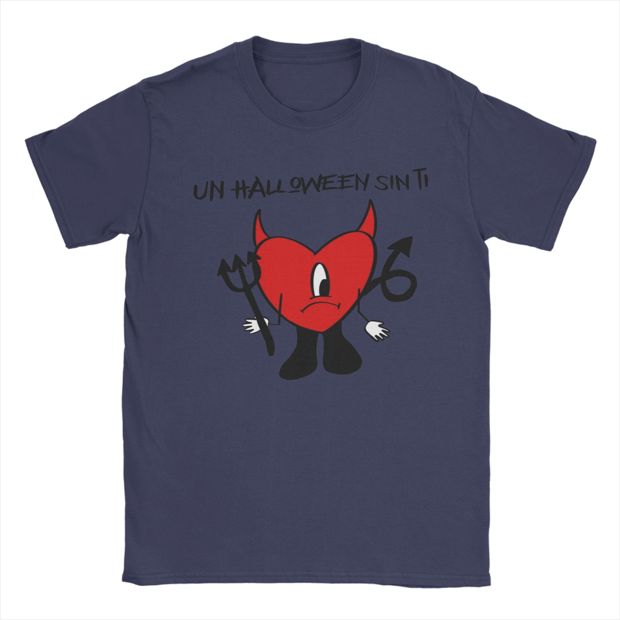 

Unisexs TShirt Un Halloween Sin Ti Bad Bunny Funny Cotton Tee Shirt Short Sleeve T Shirt O Neck Tops Gift Idea 4XL