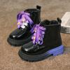 Children's Leather Boots, Short Boots, Martin Boots, Durable, Breathable, Waterproof, British Style Girls' Single Boots