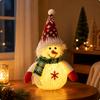Lighted Snowman Tabletop Figurine Indoor for Window Displays, Mantels