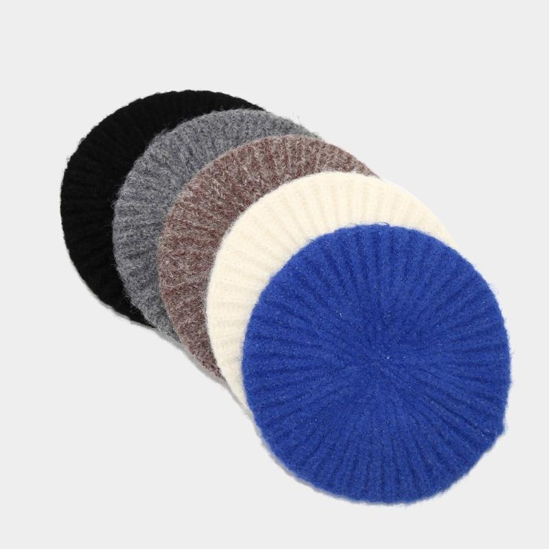 Breathable Wool Blend Beret Design Cold Weather Hat Adjustable Fit Autumn Winter Hat For Men And Women