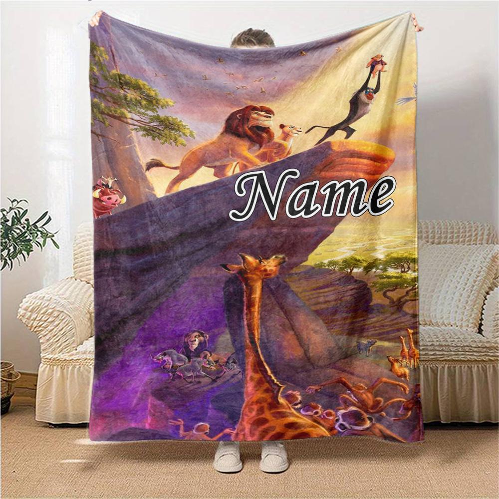Custom Name Love Sky blanket for Couch & Bed, Plush Cozy Fuzzy Blanket Super Soft & Warm Blankets for Fall and Winter. 0908332