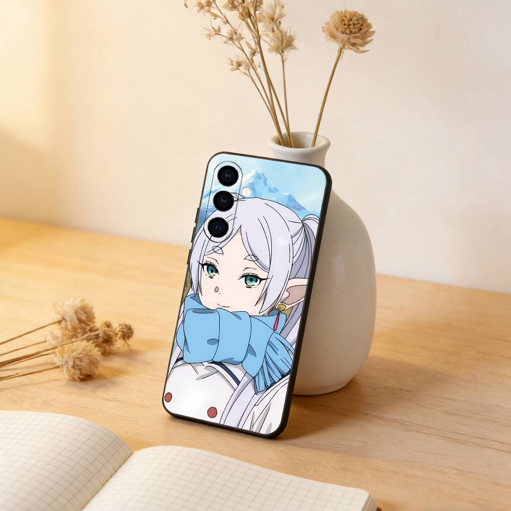 

Frieren Beyond Journey s End Phone Case For Samsung Galaxy A73,A72,A71,A70,A53,A52,A51,Others Soft Black Cover Samsung a42 5g