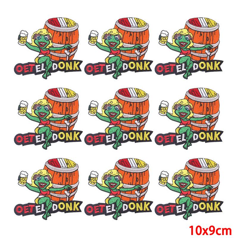 10 Pcs/lot Wholesale Embroidery Patch Iron On Patches For Clothing Patches On Clothes Jackets Decor Applique Sew Supplies