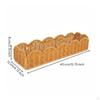 Rectangular Woven Basket Brown Storage OpenTop Wall Organizer for Tabletop