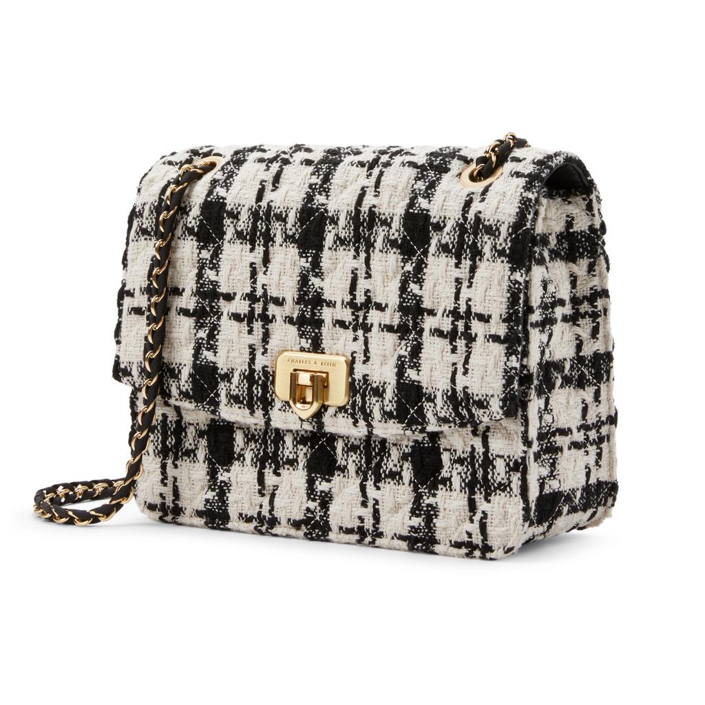 New CHARLES&KEITH PU Shoulder Bag, Crossbody Bag Medium Size Women's Multi Composite Color CK2-70782173-1