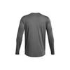 Under Armour UA Vanish Energy Logo Print Crew Neck Long Sleeve T-Shirt Men Tops Gray 1385418-025