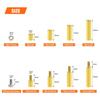 M3 Brass Hex Spacer Assortment Kit, Male-Female and Female-Female with M3 Screws and Hex Nuts