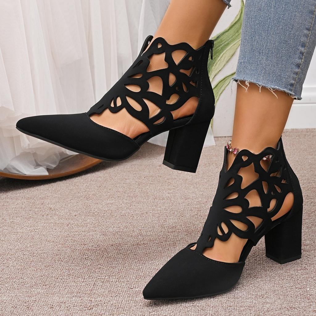 Ladies Shoes 2025 High Quality Ankle Women's Boots Hollow Out Modern Boots Women New Plus Size Best Seller Sandal Boots