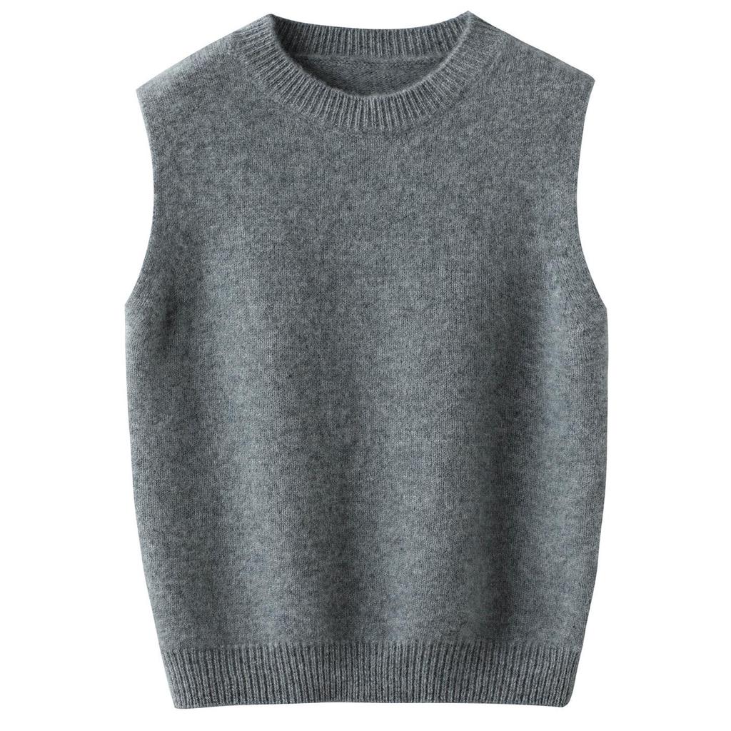 New Kids' 100% Wool V-Neck Sleeveless Sweater