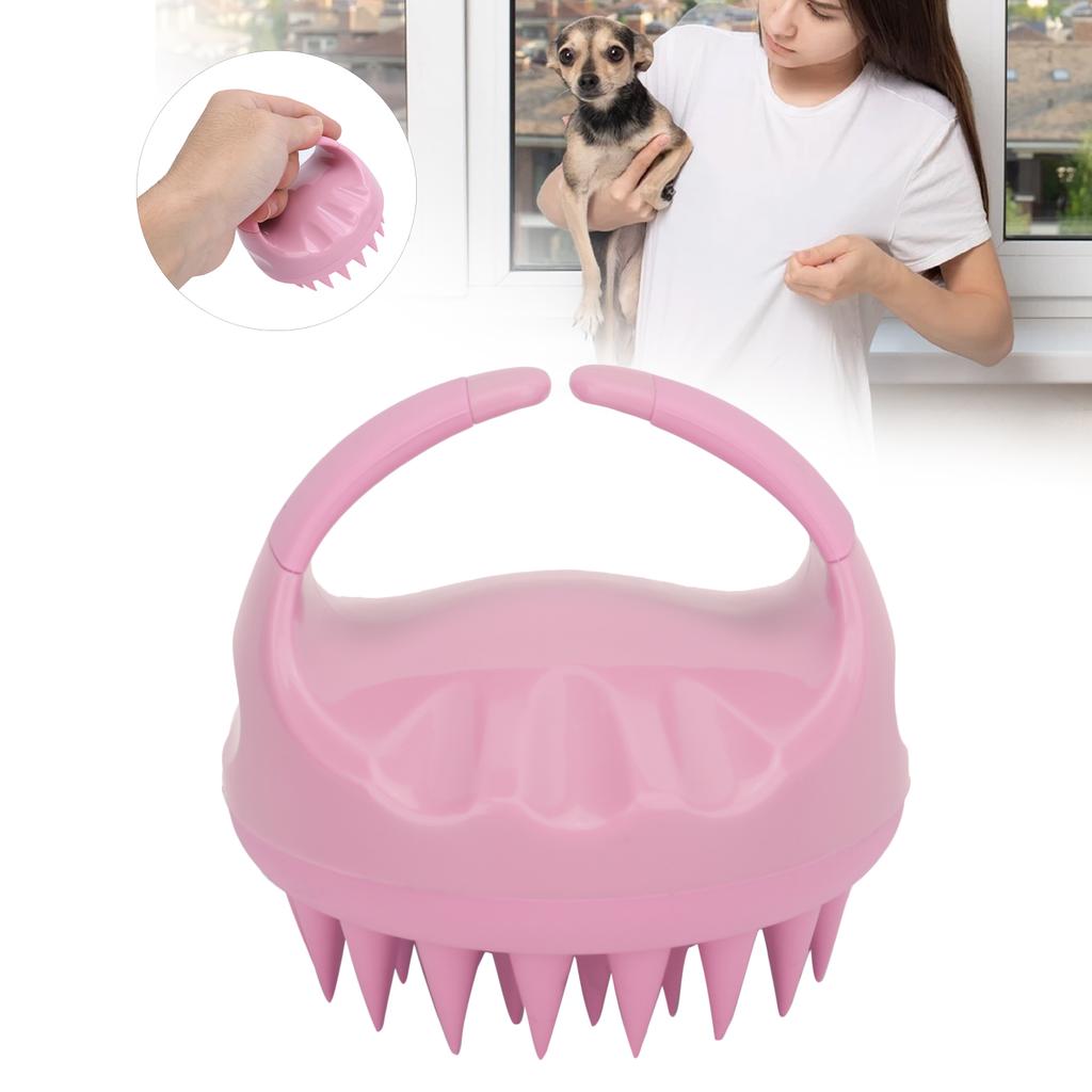 Pet Grooming Massage Brush Soft Cat Bath Brush Removes Loose Undercoat and Tangled Hair for Dogs and Cats