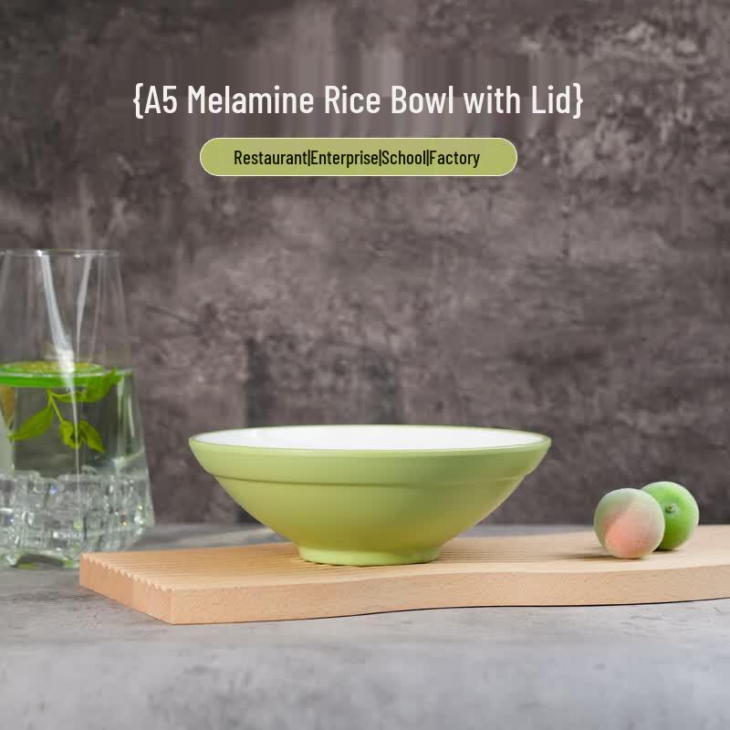 Melamine Two-Tone Noodle & Soup Bowls, 6.7-inch, 5-Pack