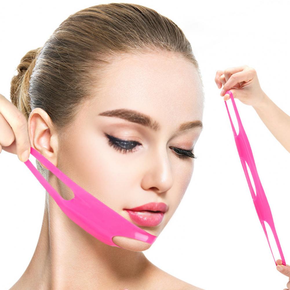 Face Contouring Band Washable Face Lifting Strap Silicone V Line Lifting Chin Strap for Face Skin for Cheek for Sleeping