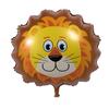 25Inch Cartoon Animal Head Aluminum Film Balloon Baby Birthday Party Decor Lion Tiger Cow Elephant Inflatable Helium Ballon Toy