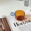 Pure Handcrafted Flower-shaped Glass Cup Colored Master Coffee Mug Heat-resistant High Borosilicate Glass Cold Drink Dessert Cup