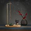 1PC Little Monk Incense Burner Ceramic Bowl Set  Brass Smoke Backflow Incense Holder