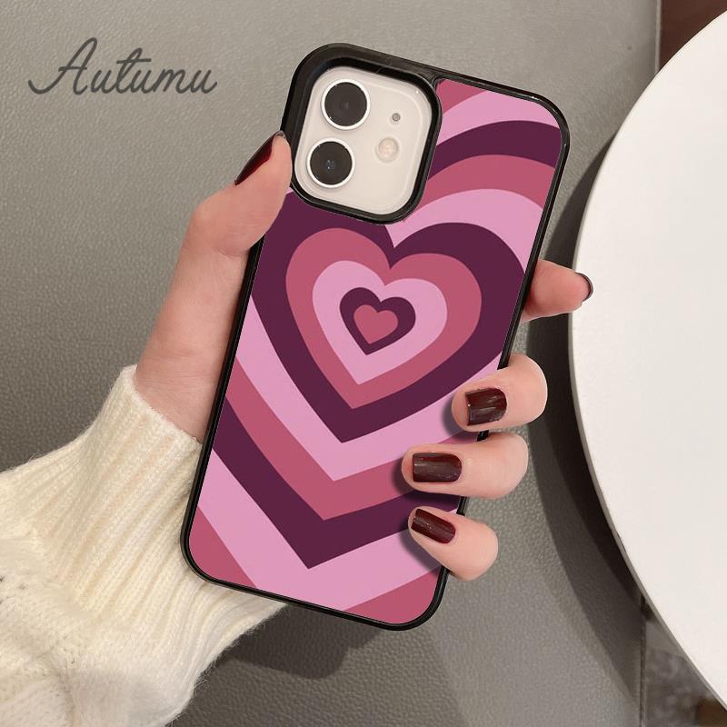 Illusion Herzen Handyhülle für iPhone 11 12 13 14 Pro Max mini X XR XS SE 2020 5 6S 7 8 Plus Samsung Galaxy S21 S22 Hülle