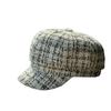 Small Fragrant Style Octagonal Hat for Women in Autumn and Winter Fashionable and Versatile Small Beret Temperament Newsboy Painter Hat