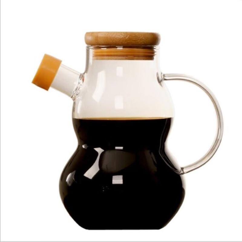 Miling Gourd-Shaped High Borosilicate Glass Oil Dispenser Set