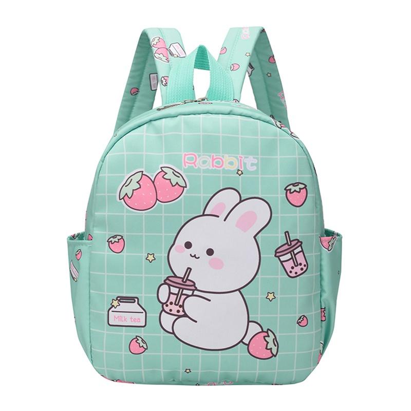 Children Boy Girl Preschool Backpack Cute Cartoon Rabbit Print School Bag Kindergarten Backpack Travel Bag