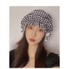 Womens Swim Cap for Long Hair Cute Korean Style Colorful Fabric Design Elegant Beach Photography Hot Spring Swimming Cap