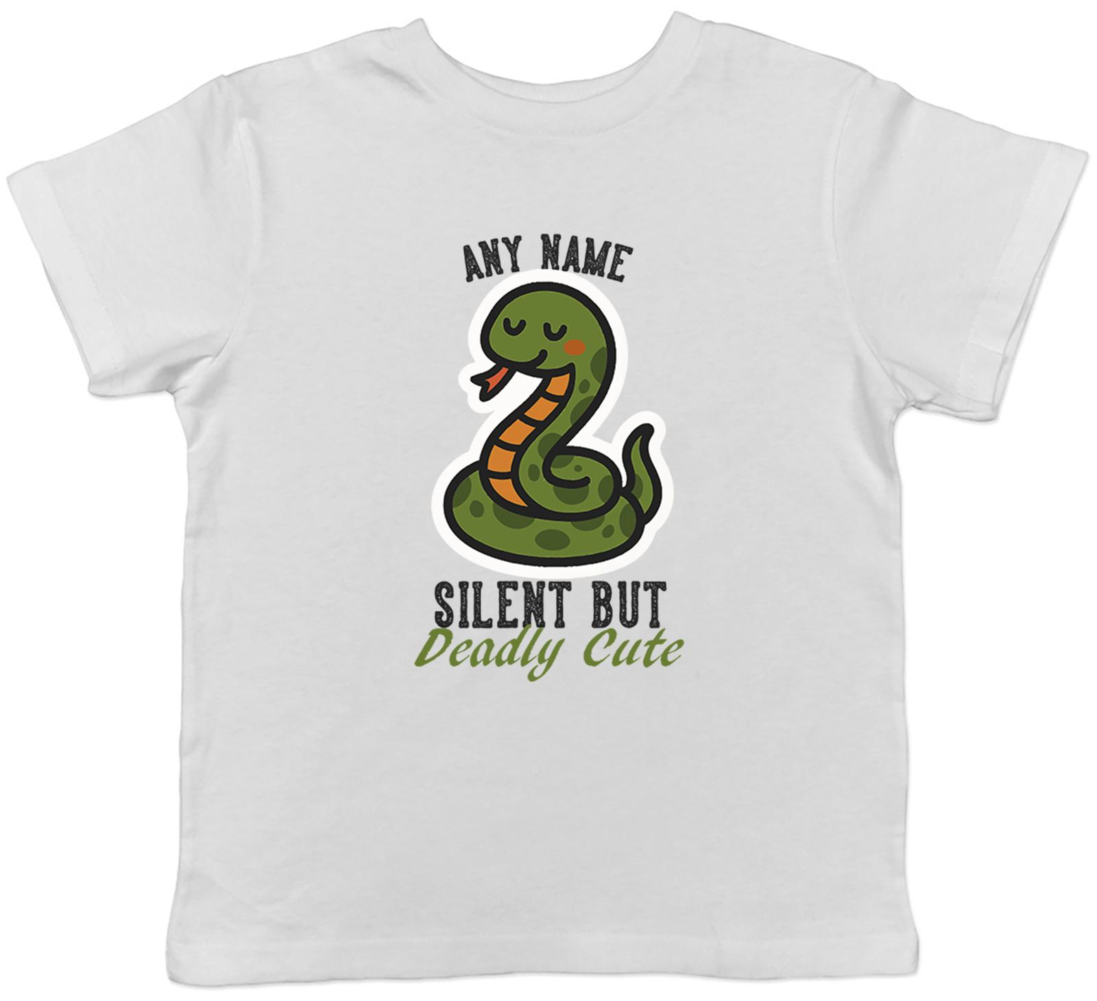 Personalised Boa Snake Silent But Deadly Cute Kids T-Shirt Boys Girls Gift 130