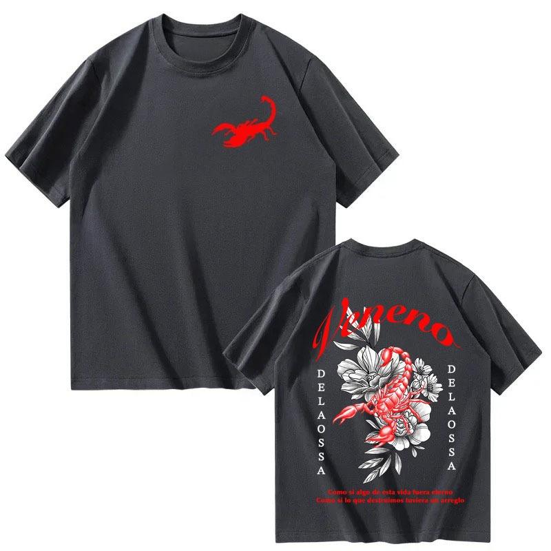 

Rapper Delaossa Veneno New Album Print Tshrit Mens Women Clothes Tops Harajuku 2026 summer Casual Crewneck Hot Sale Streetwear L