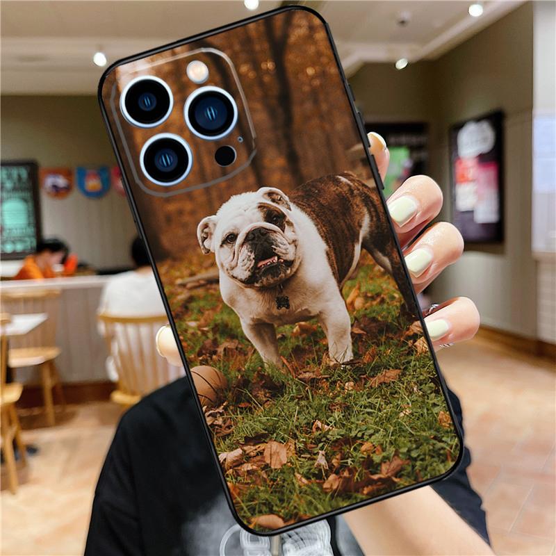 French Bulldog Case For iPhone 17 Pro Max 16 15 14 11 12 13 Mini Plus 16e 17 Air Bumper Cover Accessories