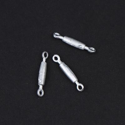12Pcs Length 15Mm Model Ship Turnbuckle Dia 2Mm Alloy Rigging Screw Simulation Wire Rope Clamp Diy Decoration Parts