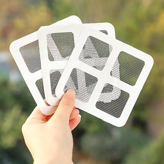 Yousheng Disposable Mesh Hair Catcher Sticker 4"x4" Bathroom Shower Drain Cover Hair Trap Easy Installation Sink Strainer