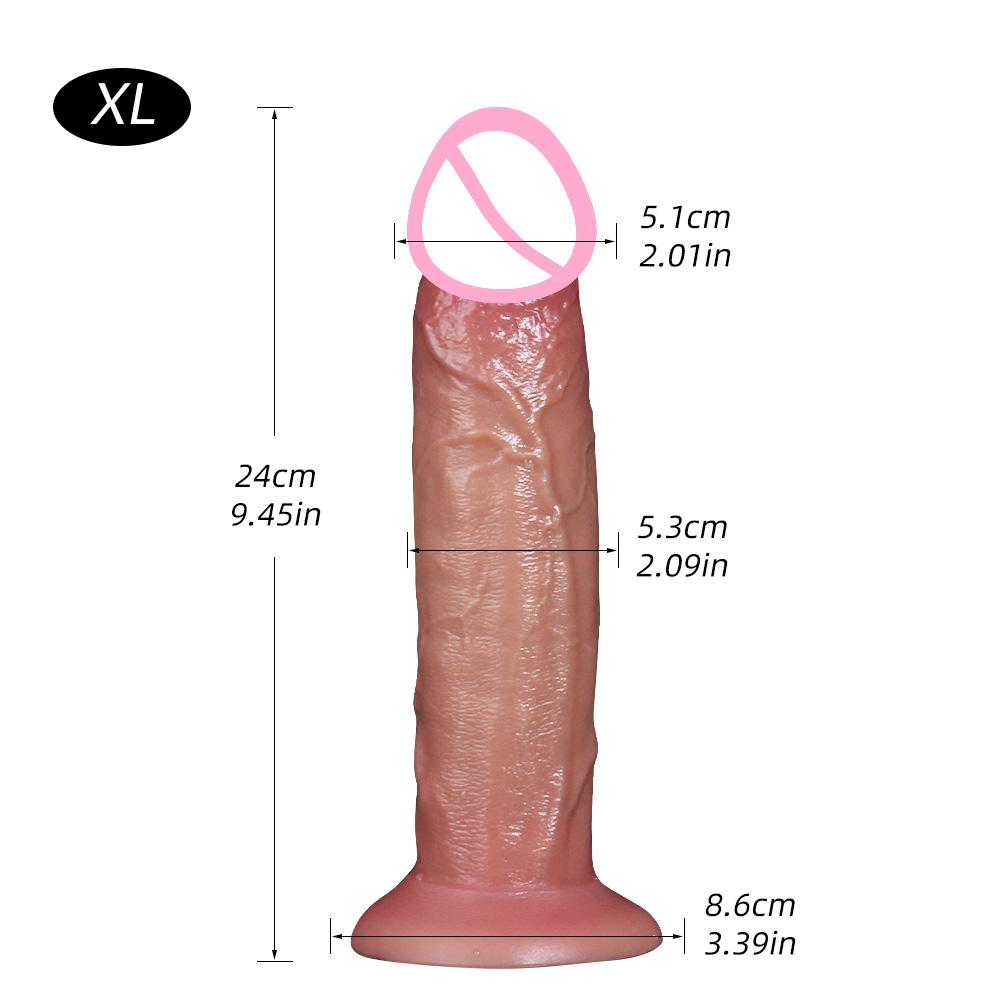 Dildo Sex Toys for Women Wearable Strapon Dildo Realistic Silicone Anal Plug Soft Penis with Suction Cup Adult Masturbator