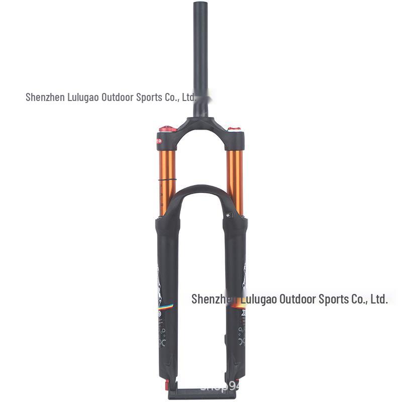 Dual Air Chamber Mountain Bike Fork - 26/27.5/29 Inch, Adjustable Damping, Magnesium Alloy