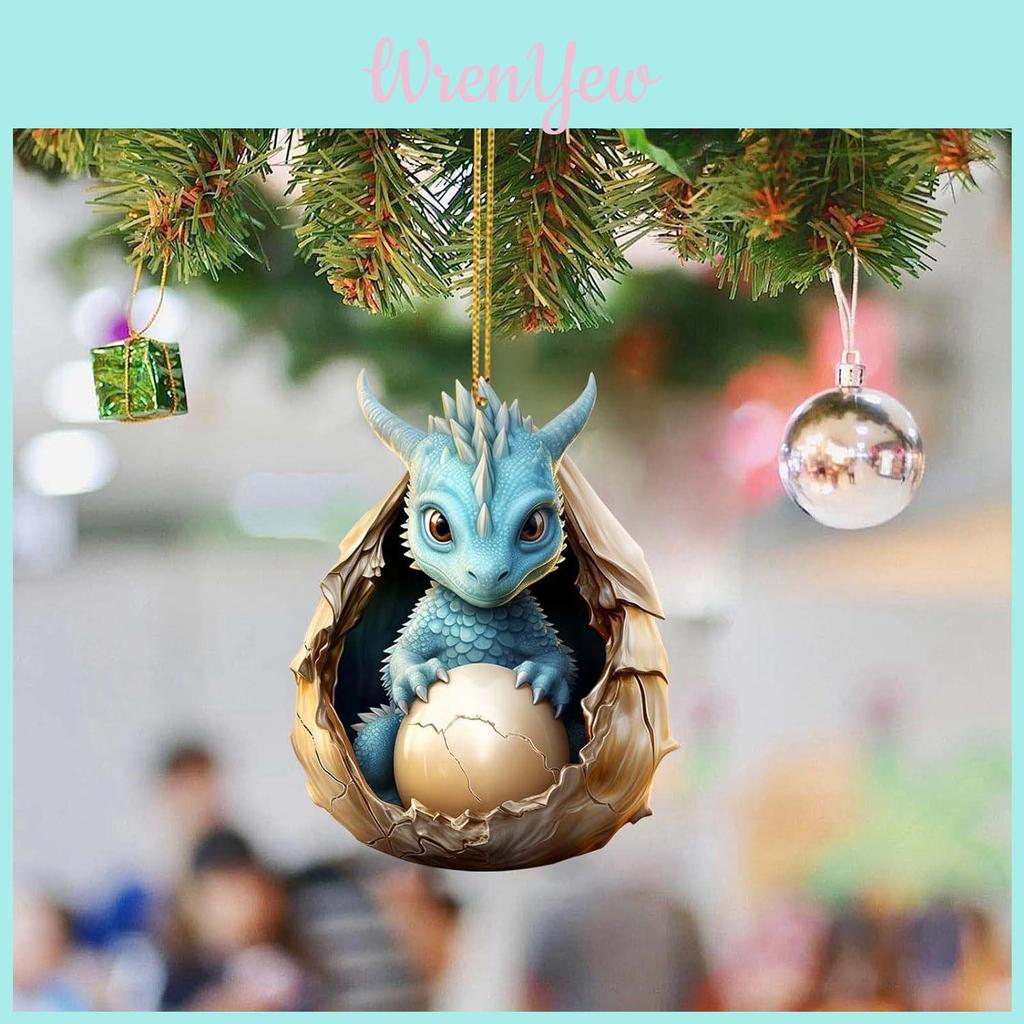 Adorable Cartoon Dragon Baby Christmas Ornament For Festive Family Decoration