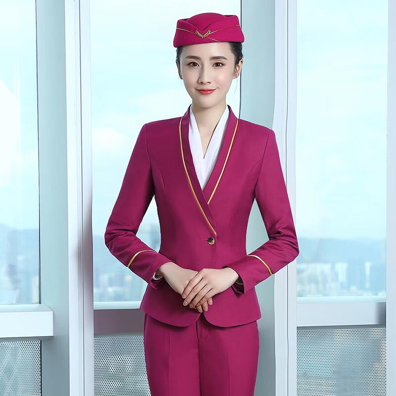 Women's Professional Stewardess & Reception Uniform Suit