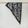 Twill Light Luxury High Sense Simulation Silk Headscarf Waist Triangle Scarf Silk Scarf Multi-Function