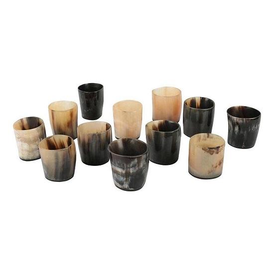 Shot Glass Set 30ml Set of 12 Handmade Horn Vodka Shot Glass Tequila Glass