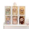 1Pcs  Transparent Display Box Blind Box Organizer Glass Storage Boxs For Fingures Showcase For Cotton Doll Display Cabinet