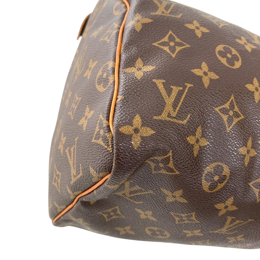 Used Louis Vuitton Monogram Speedy 30 M41526 Boston Bag Authentic 1223