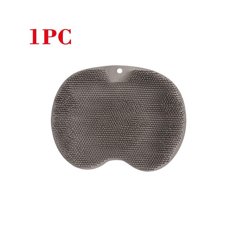 

Силиконовый массажный коврик для душа, нескользящий коврик для мытья ног, пилинг для ног, щетка для чистки спины в ванной с присоской, щетка для душа серый