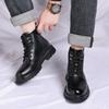 Neue Herren High-Top Modeschuhe Neue Motorrad- und Stiefeletten Wasserdichte Stiefel Herren Lederschuhe Herren Bequeme Freizeitschuhe