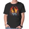 Unisex Crew Neck T-Shirt Spirit Of Dragon Graphic Short Sleeve Casual Tee