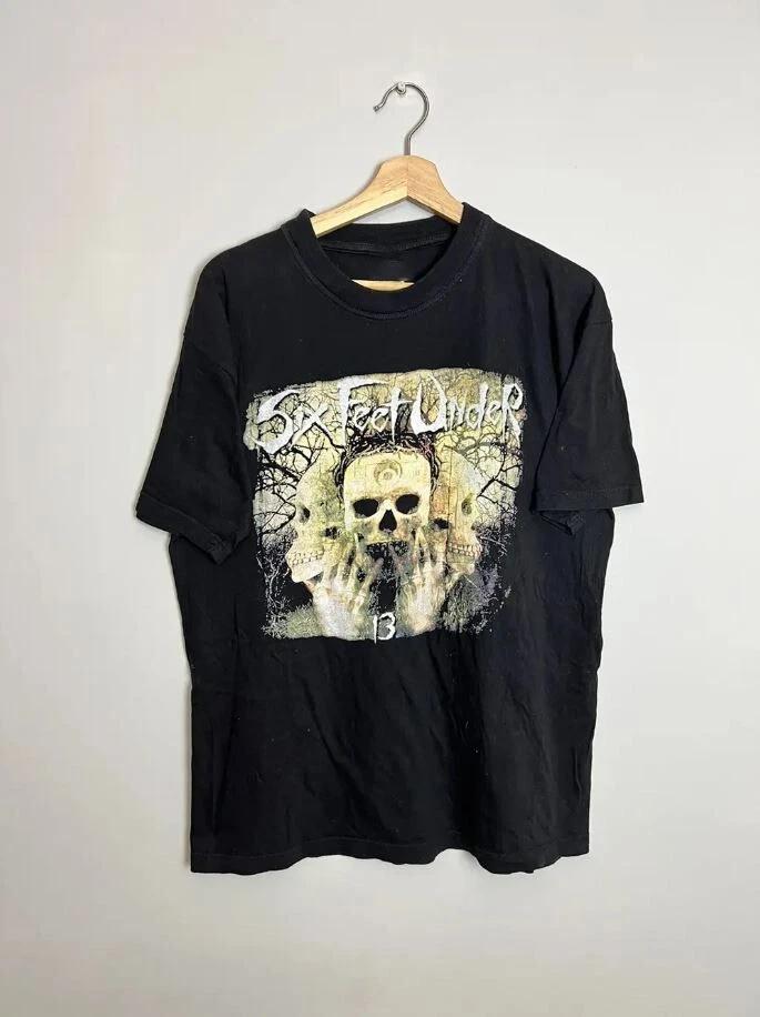 Six Feet Under 13 Band Death Metal Unisex T-shirt Cotton All Size UU923 XL